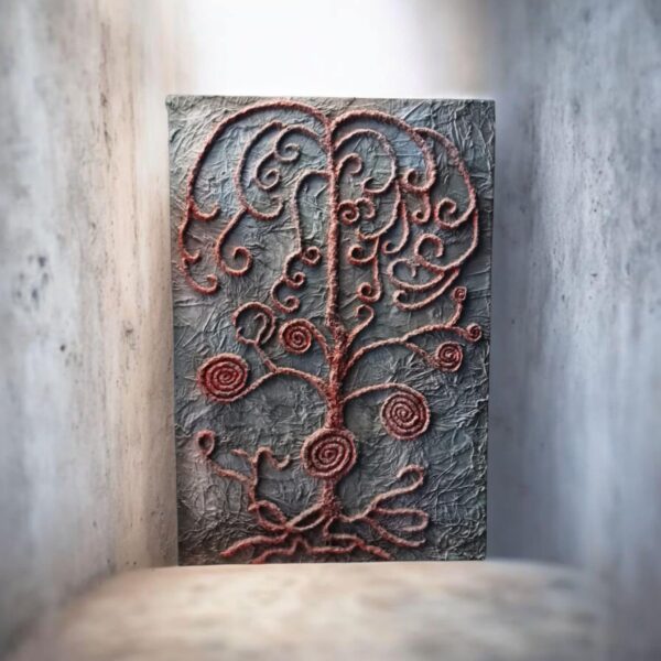 "La Arboleda de las Volutas Rojizas".