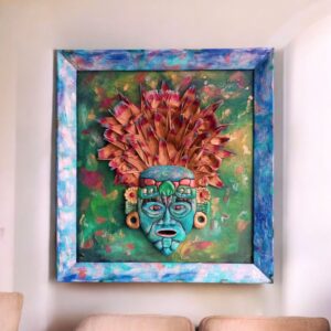 máscara ceremonial del rey Maiz