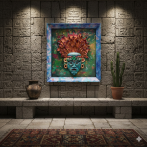 máscara ceremonial del rey Maiz