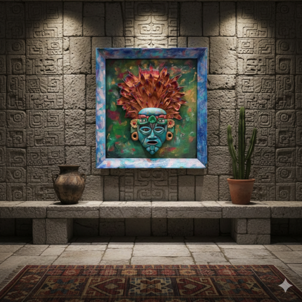 máscara ceremonial del rey Maiz